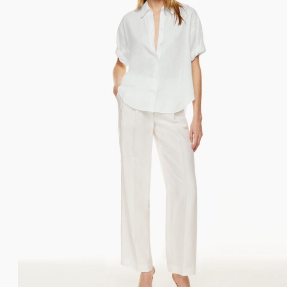 Aritzia Babaton Hepburn Linen Shirt - Picture 6 of 7